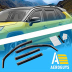 Extra Durable Window Deflectors in-Channel Window Visors Rain Guards Fit for Toyota RAV4 2019-2025, Sun Visors, Wind Vent for Shades, Exterior Car Accessories - 4pcs. AG0668