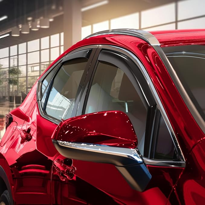 Voron Glass in-Channel Extra Durable Rain Guards for Lexus NX 2022-2026, Window Deflectors, Vent Window Visors, 4 Pieces - 200817