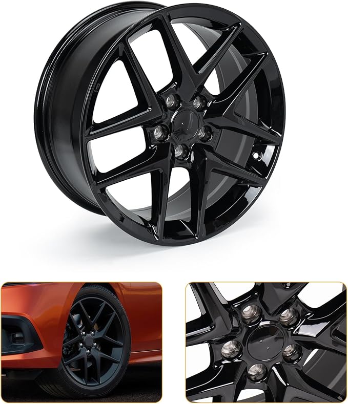 New 18x8" 18 Inch Premium Aluminum Alloy Wheel Rim Compatible with 2016-2024 Honda Civic, OEM Design, Alloy Replacement Wheel, Direct Fit, Super Duty Car Rims Replacement, OE Stock Specs