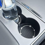 2PCS Bling Car Coasters, Non-Slip Insert Water Bottle Holder Pads, Bling Crystal Rhinestone Dustproof Automotive Interior Accessories, Universal for Vehicles, Trucks, RVs (2 pcs, Black)