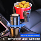 Car Cup Holder Expander, 2 in 1 360° Rotating Adjustable Fits 40oz Bottles | Fits 40oz Yeti & Hydro Flask, 2-in-1 360° Rotating, Durable ABS, Adjustable Base, Easy Install, Stable Hold, Universal Fit