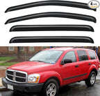 Window Visors Rain Guards Shield for 2004-2009 Dodge Durango, Out-Channel Window Vent Wind Deflectors Visors Shades for 2007-2009 Chrysler Aspen
