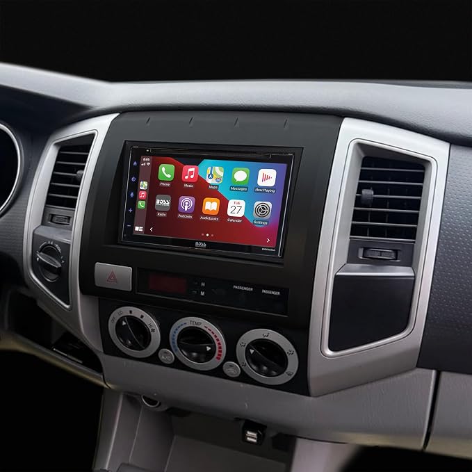 TA2053BKB Compatible with 2005-2011 Toyota Tacoma Double Din Dash Kit (Black)
