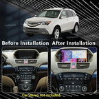 9'' Car Dash Radio Stereo Frame Fascia Bezel for Honda Acura MDX 2007-2013 Mount Trim Panel