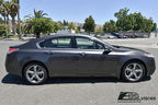 Replacement for 2009-2014 Acura TL | EOS Visors JDM Mugen Tape-On Style Smoke Tinted Side Vents Window Rain Guard Deflectors