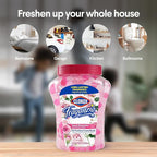 Fraganzia Crystal Beads Air Freshener, Long Lasting Room Deodorizer and Odor Eliminator Gel Beads to Freshen Home, Car, or Office, Sweet Rosewater Scent, 12 Fl Oz - 12 Pack