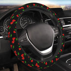 Cherry Hearts Elastic Steering Wheel Cover Non-Slip Breathable Steering Wheel Protector Fit Auto, SUVs, Truck