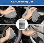 Windshield Cleaner Tool, 14Pcs Car Cleaning Kit - Car Interior Detailing Kit with Extendable Handle, Cleaning Gel & Microfiber Pads, All-in-One Inside Car Cleaning Supplies for Women Men