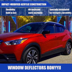 in-Channel Extra Durable Window Rain Guards Compatible with 2018 2019 2020 2021 2022 2023 2024 Toyota Camry, Window Deflectors Wind Shield Vent Visors Vent Shades, Car Accessiories 4-PCS