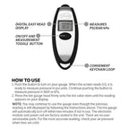 20112 Tire Gauge, Mini Digital, 5-150 psi, Compact and Accurate