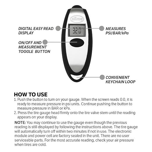 20112 Tire Gauge, Mini Digital, 5-150 psi, Compact and Accurate