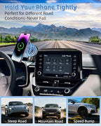 PZK Car Phone Mount for 2019-2026 Toyota Corolla/Corolla Cross 2022-2026 | Corolla Hatchback Accessories 8-inch Screen Magsafe Magnetic 15W Fast Wireless Charging Car Phone Holder Not Affect Vent