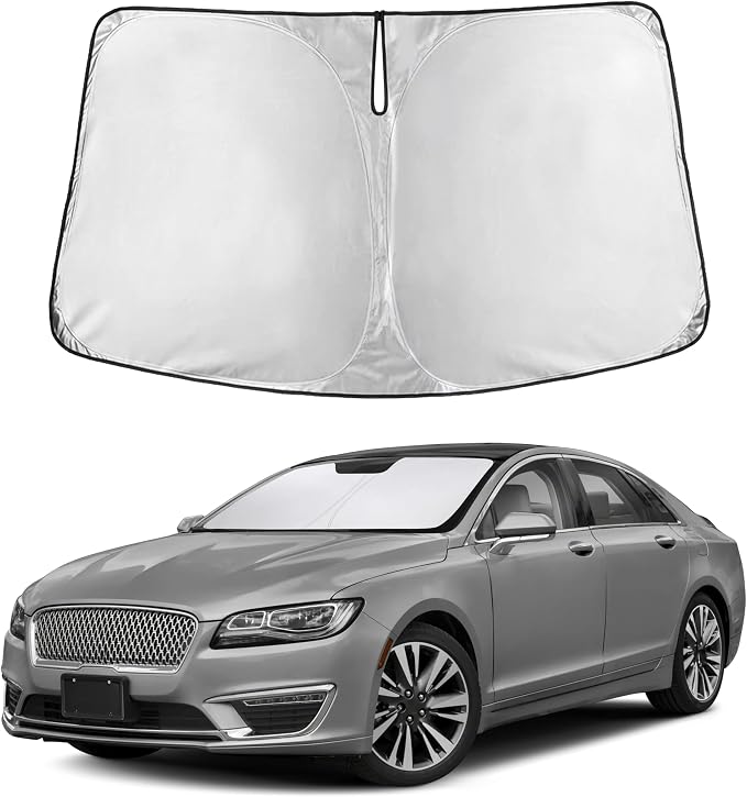 Windshield Sunshade Compatible for Lincoln MKZ 2013-2018 2019 2020, Sun Visor for Front Windshield & Window Sun Shade Cover, UV Heat Blocker & Protector, Car Accessories