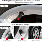 4Pack Beast Eyes Tire Valve Caps Universal Tire Air Cap Valves Stem Covers | Aluminum Alloy Rust-Proof Valve Stem Caps,for Auto SUV Truck Motorcycle Bicycle,Red Eyes Gifts for Women Mom Driver