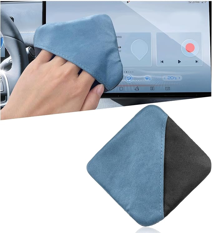 Car Screen Cleaner, Microfiber Auto Screen Cleaning Pad, Foldable Touch Screen Cleaner Cloth for Vehicle Dashboard LCD Display, Car Cleaning Kits