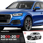 4pcs in-Channel Rain Guard Fit for Audi Q5/SQ5 8R 2009-2017, Smoke Tint Wind Deflector Window Visors Vent Shades Shields Car Accessories 2010 2011 2012 2013 2014 2015 2016