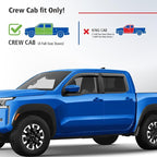 Goodyear Shatterproof Window Deflectors for Nissan Frontier 2022-2026 Crew Cab, Tape-on Rain Guards, Window Visors, Vent Deflector Visor, Car Accessories, 4 pcs. - GY008895