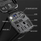 200W Power Inverter, 12V DC to 110V AC Car Plug Adapter Outlet Converter with [30W USB-C]/USB-Fast Charger(18W) / Dual AC Outlets/car Charger for Laptop