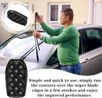 Car Wiper Repair Tool Universal Wiper Blade Cutter Windshield Wiper Trimmers Professional Rubber Regroove Tool Windscreen Blade Cleaner Windscreen Wipers Restorer for All Universal Car Wiper(Black)