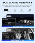 M550 Max 4K 3 Channel Dash Cam, Dual STARVIS 2 Sensors, 4K+2.5K+1080P Front and Rear Inside Triple Car Camera, Built-in WiFi GPS, 64GB Card Included, IR Night Vision, Ride Share Accessories