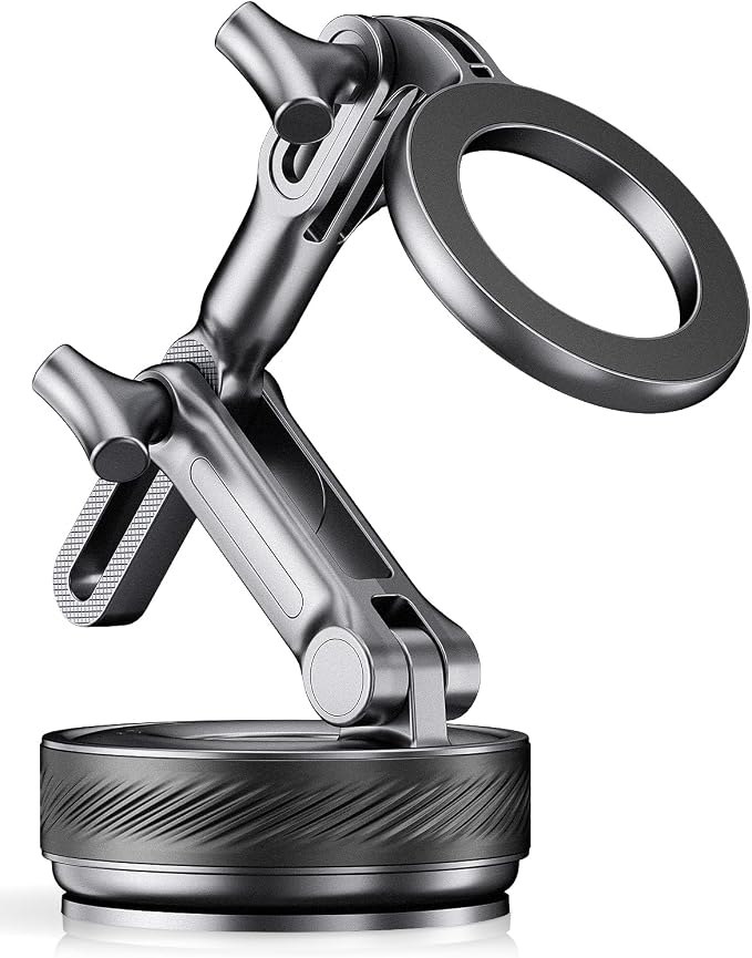 Magnetic Phone Holders for Your Car, Upgraded 360° Vacuum Car Phone Holder, 108+LBS Strongest Suction & 3000gf Magnetic, Car Phone Mount for 17 Pro Max 16 15 14 13 12/ Android Phones (Black)