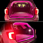 Car LED Strip Lights - Trunk Cargo Ambient Lighting, Pink 10000K, 118.11 inches Flexible Cuttable LED Light Strip, Easy Install, Waterproof, Universal Fit for Car Trunks, SUVs, and Vans