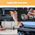 6PCS Car Detailing Brush Kit, Including 3 Ultra Soft No Scratch Boar Hair & 3 Vent Cleaning Brushes, Multi-Use Automotive Interior Detailing Kit, Universal for Most Vehicles