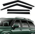 Rain Guards Compatible with Hyundai Palisade 2026, Tape-on Durable Side Window Sun Wind Deflectors, 2026 Palisade Rain Guard Black 4 PCS