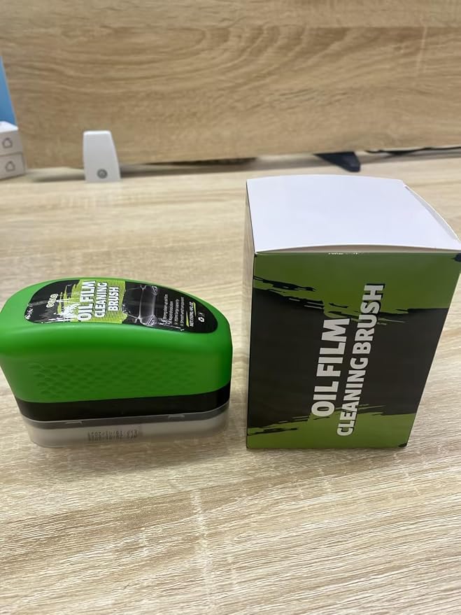 Automotive Oil Film Cleaning Brush,Car Glass Oil Film Cleaner Brush, Clear Vision Windshield Cleaner,Glass Coating Cleaner Board, Anti-Rain Fog, Improves Clarity and Safer Driving (2 Set)