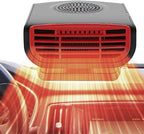 12V Car Heater & Defroster, 3-in-1 Multi-Function Windshield Heater with Fast Heating, Defrost, Defog & Air Purification | 360° Adjustable Plug In Portable Heaters for Vehicle, SUV, RV, Truck