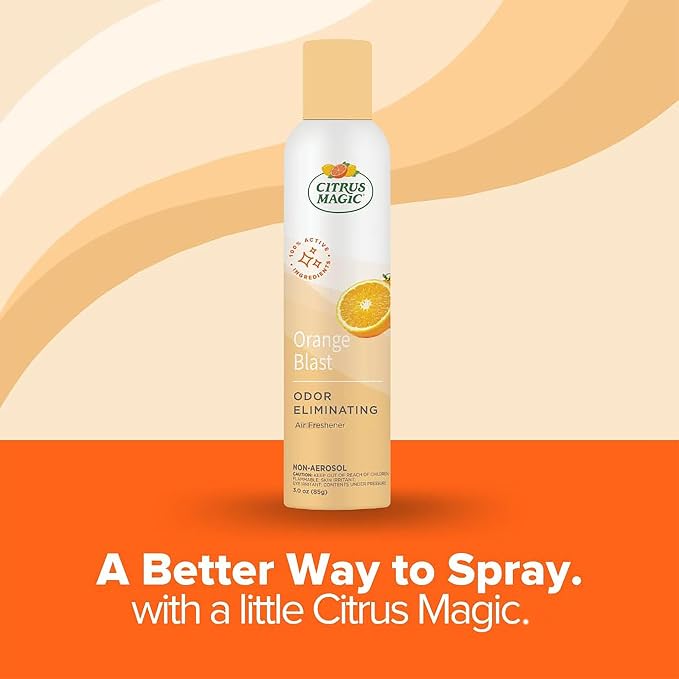 Odor Eliminator Air Freshener Spray for Home, Orange Blast, 3-Ounce, Pack of 3