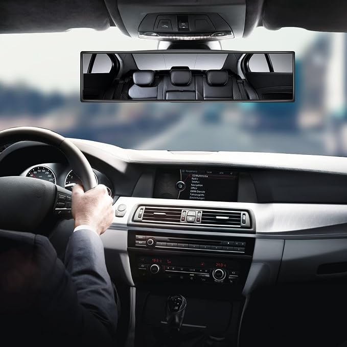 Rear View Mirror Car Accessories Blind Spot For Clip on Seat Facing Big Rearview Mirrors Baby Men Women Hyundai Cars Panoramic Necessities Decor Interior Cute Automotive for Truck SUV (Clear)