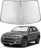 Windshield Sunshade Compatible for BMW X5 2014-2016 2017 2018, Sun Visor for Front Windshield & Window Sun Shade Cover, UV Heat Blocker & Protector, Car Accessories