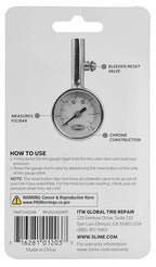 20048 Dial Gauge, Analogue, Mini, 5-60 psi with Bleeder Valve
