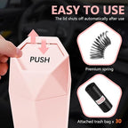 Car Trash Can with Lid - 2-Pack, Interior Accessories for Vehicles, Leakproof Garbage Can with 30 Detachable Trash Bags, Multipurpose Organizers and Storage Solutions for Home and Office (Pink)