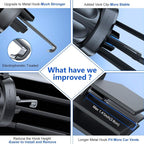 Upgraded-2nd Generation Universal Phone Holders for Your Car, Hands Free Air Vent Car Phone Holder Mount Compatible with iPhone 16/15/14/13/12/11 Series and All Phones