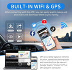 360° View 4 Channel Dash Cam Front and Rear, Dash Camera for Car with 3.16" IPS Touch Screen, 8 IR Night Vision, 5G WiFi&GPS,APP Control, G-Sensor, Loop Recording, Parking Mode, 64GB Card