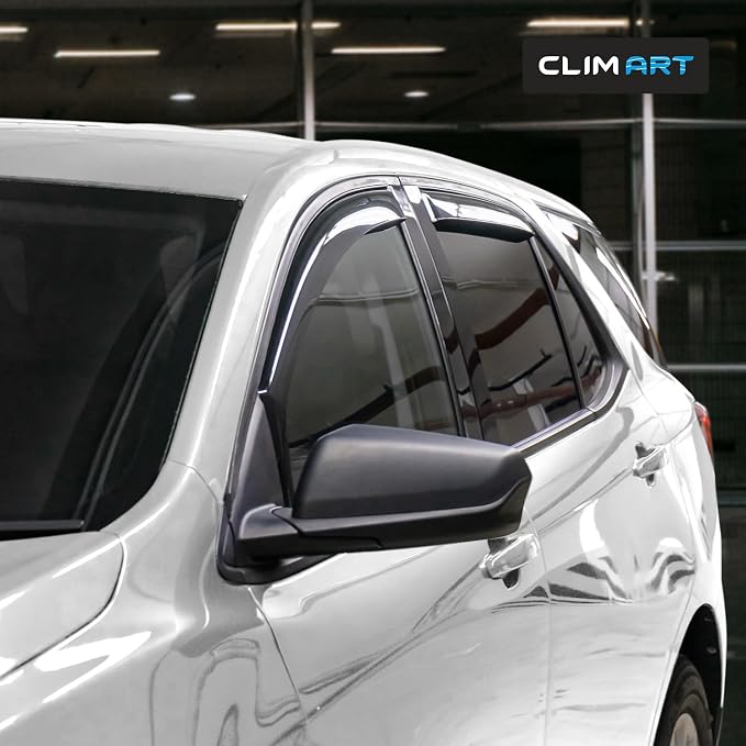 in-Channel Incredibly Durable Rain Guards for Chevrolet Chevy Equinox 2018-2024, Vent Window Visors, Car Accessories, Vent Deflector, Original Window Deflectors, 4 pcs - 618258