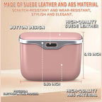 Car Trash Can, Waterproof Multi‑Functional Auto Trash Bin for Door/Console/Seat Back, Universal Vehicle Garbage Can for Car/Truck/SUV Drivers (Pink)