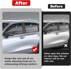 Window Visors Rain Guards for Honda HR-V 2023-2025 2026 HRV Accessories, Outside-Mount Tape-On Side Window Wind Deflectors Vent Visors Shades Rainproof 4PCS