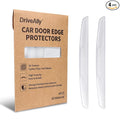 6 Inch 4Pcs 3D Carbon Fiber Texture Car Door Edge Protector Trim Strip Anti-Scratch and Anti-Collision Side Door Protectors Vehicle Exterior Accessories Sticker Semi-Transparent