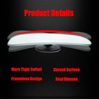 Rectangle Blind Spot Mirror, HD Glass Frameless Convex Wide Angle Rearview Blindspot Car Mirror for Car SUV and Truck (Frameless, Pack of 2)