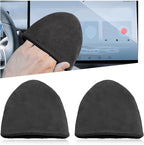 Car Screen Cleaner, 4.72×3.93" Microfiber Auto Screen Cleaning Pad, Foldable Touch Screen Cleaner Cloth for Vehicle Dashboard LCD Display, Interior Car Accessories (Triangle, 2PCS)