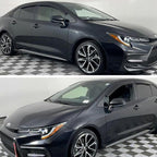 Tape-on Rain Guards Wind Deflectors for Toyota Corolla Hatchback 2019-2026,Front & Rear Window Vent Visors,4 Piece Set,Smoke Tint