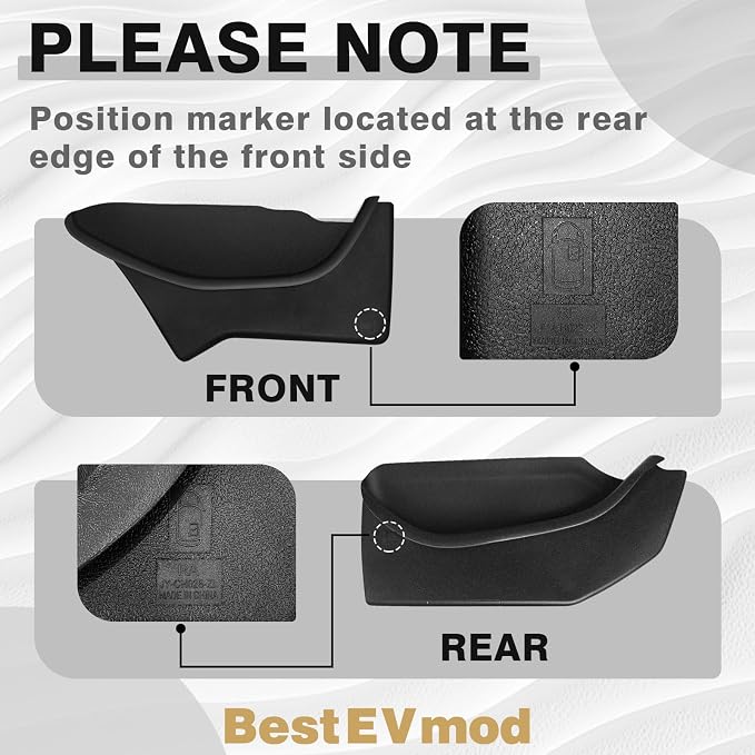 4PCS Door Organizer Tray Compatible with 2026 Model Y Juniper Performance/Premium/Standard Accessories Anti-Slip Easy to Clean Front & Rear Door Side Pocket Storage Box Tray (Full-Wrap)