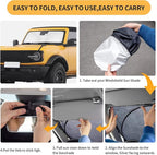 for Subaru Impreza Windshield Sun Shade Fit for Crosstrek Baja XV Crosstrek 2012-2025 Foldable Sunshade Car Sun Visor Cover Protector 210T Reflective Shade Blocks UV Rays Car Accessories L