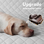 Back Seat Extender for Dogs 57 * 28.7 in, Upgraded Sofa Leather Dog Car Seat Cover for Back Seat, Foldable in the Car, Hard PVC Panels Bottom Support to 330 lbs, for Full Size Truck/SUV