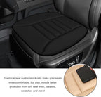Car Seat Cushion, 1.2" Thick Comfort Memory Foam Auto Seat Pad with Non Slip Bottom, Breathable Driver Seats Pillow Pressure Relief Chair Cushion for Vehicle Office Home (Black)
