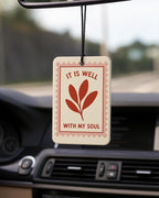 Christian Car Air Freshener 6 Pcs Coconut Scented, Lemon Strawberry Religious Bible Car Accessories Mirror Decor for Women, Christian Hanging Air Freshener for Cars Closet Drawer Books