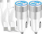 [Apple MFi Certified] iPhone 17 Car Charger, 2Pack 4.8A USB Power Cigarette Lighter USB-C Fast Car Charging + Type-C Cable for iPhone 17/17 Air/17 Pro/17 Pro Max/16/15/Galaxy S26/S25/Pixel